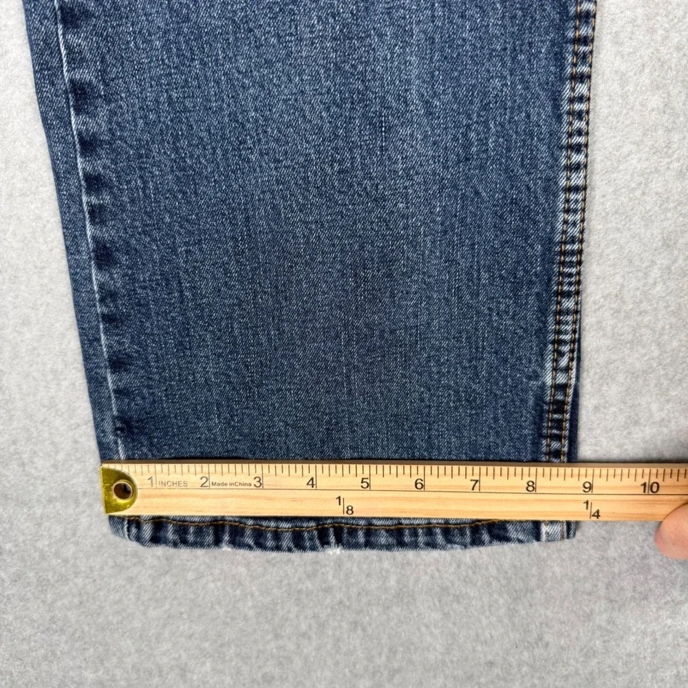 Levis 527 Slim Bootcut Jeans Mens 36x30 Medium Wash Blue Denim Pants Western